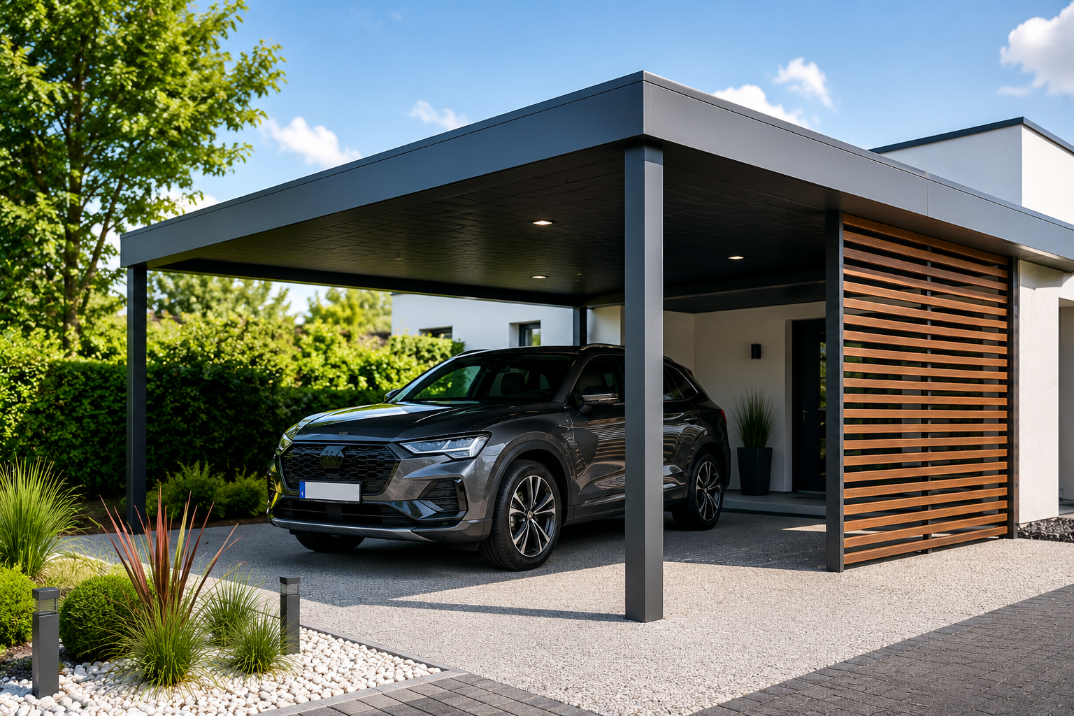Carport ossature bois